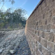 Retaining Wall Project for New Construction Home in Baton Rouge, LA