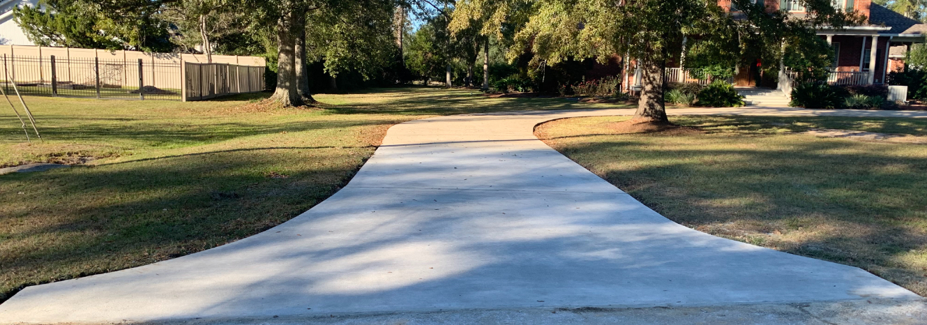 Concrete apron installation