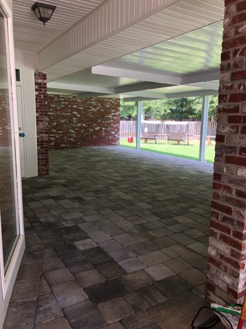 Patio pavers and aluminum awning in ponchatoula la