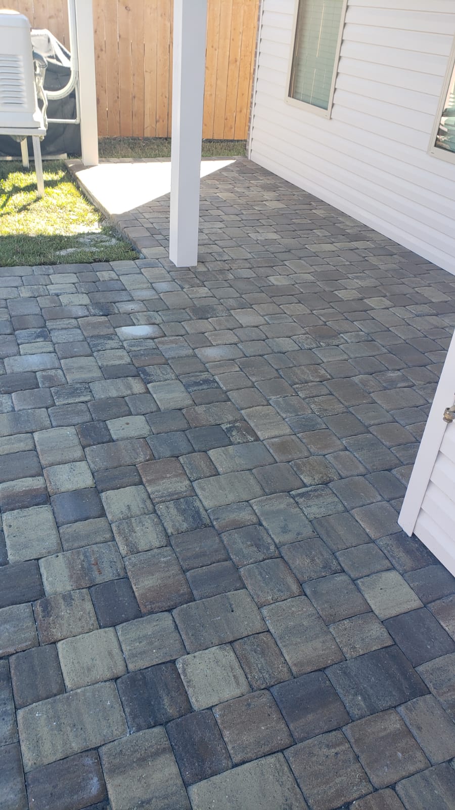 Patio pavers overlay installation in slidell la
