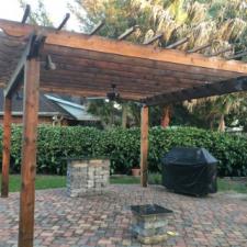 Cedar pergola restoration in New Orleans, Louisiana