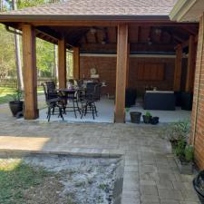 Pavillion with Patio Pavers Installed in Hammond, LA