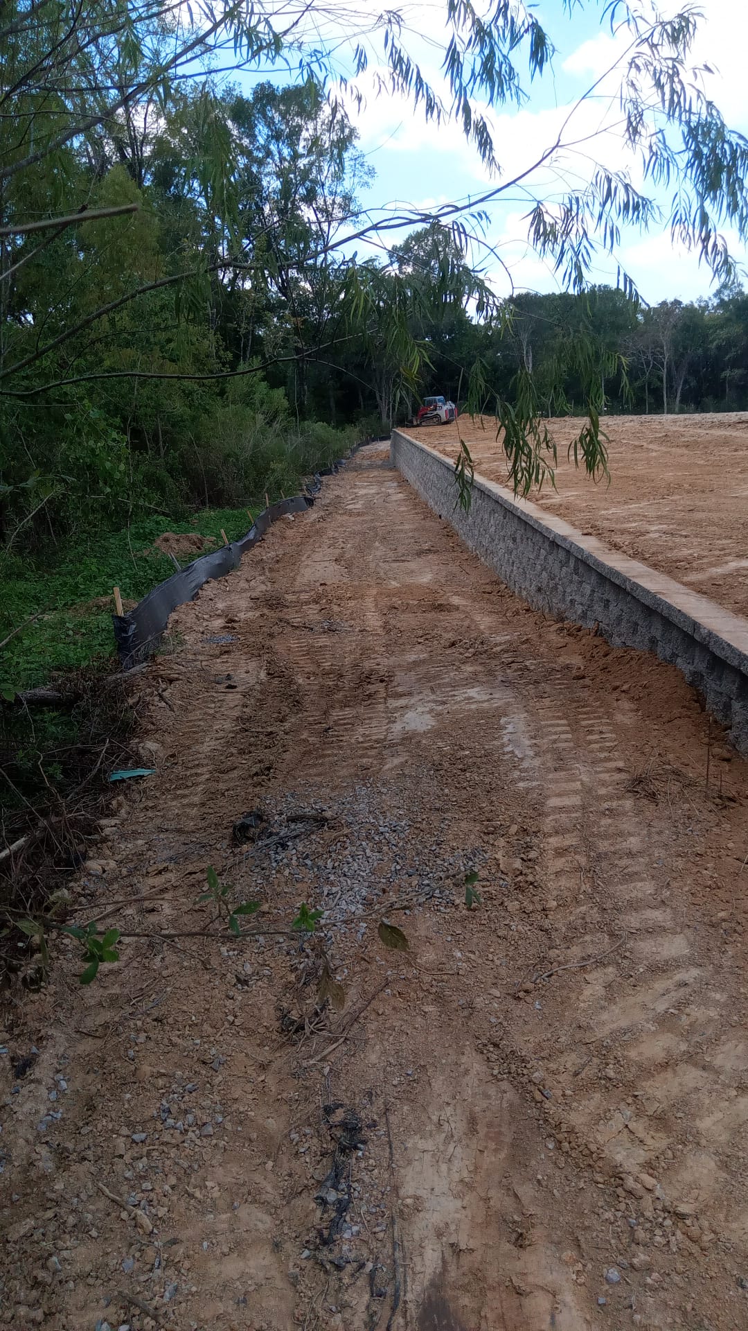 Retaining Wall Project for Land Developer on Highland Rd